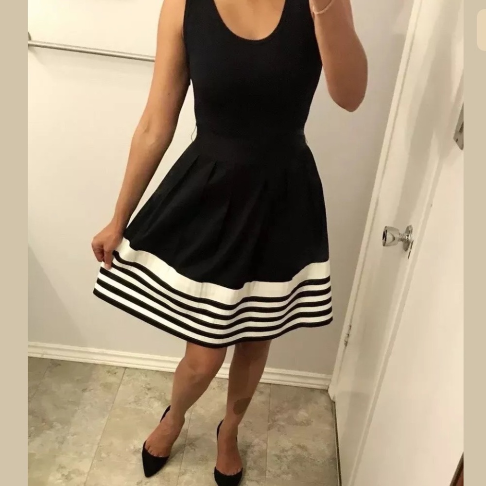 agnes b Fit and Flare Semi Formal Dress Small